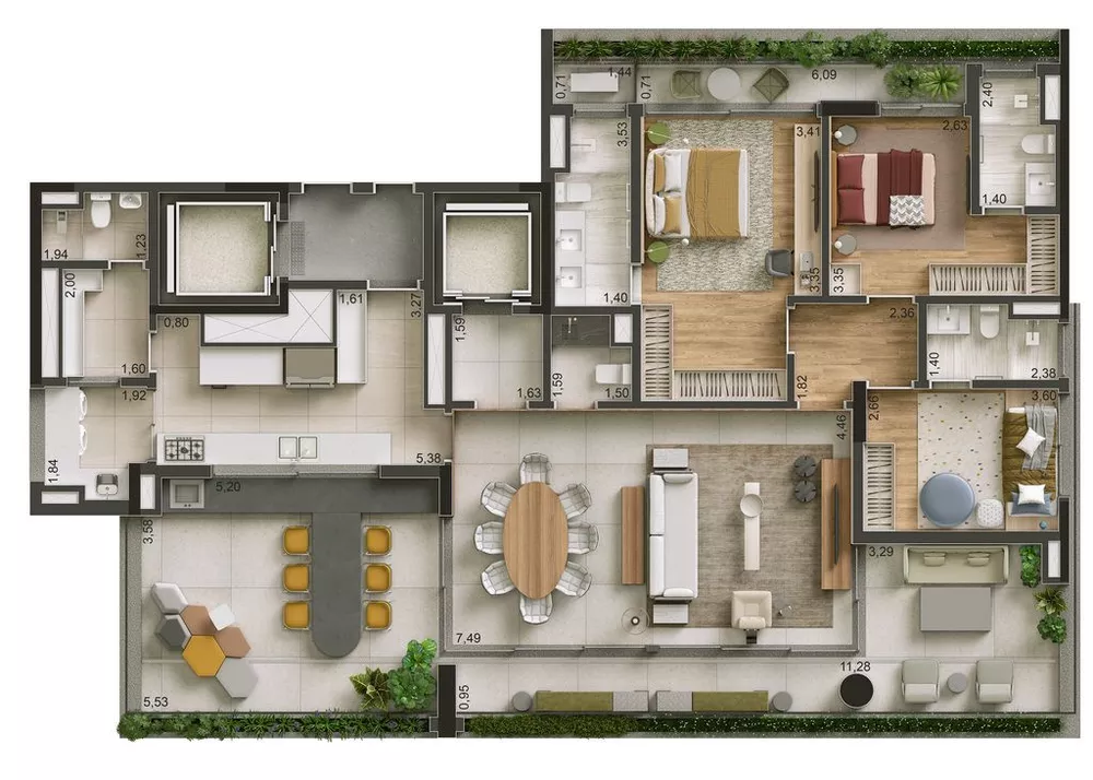 Apartamento, 3 quartos, 167 m² - Foto 25