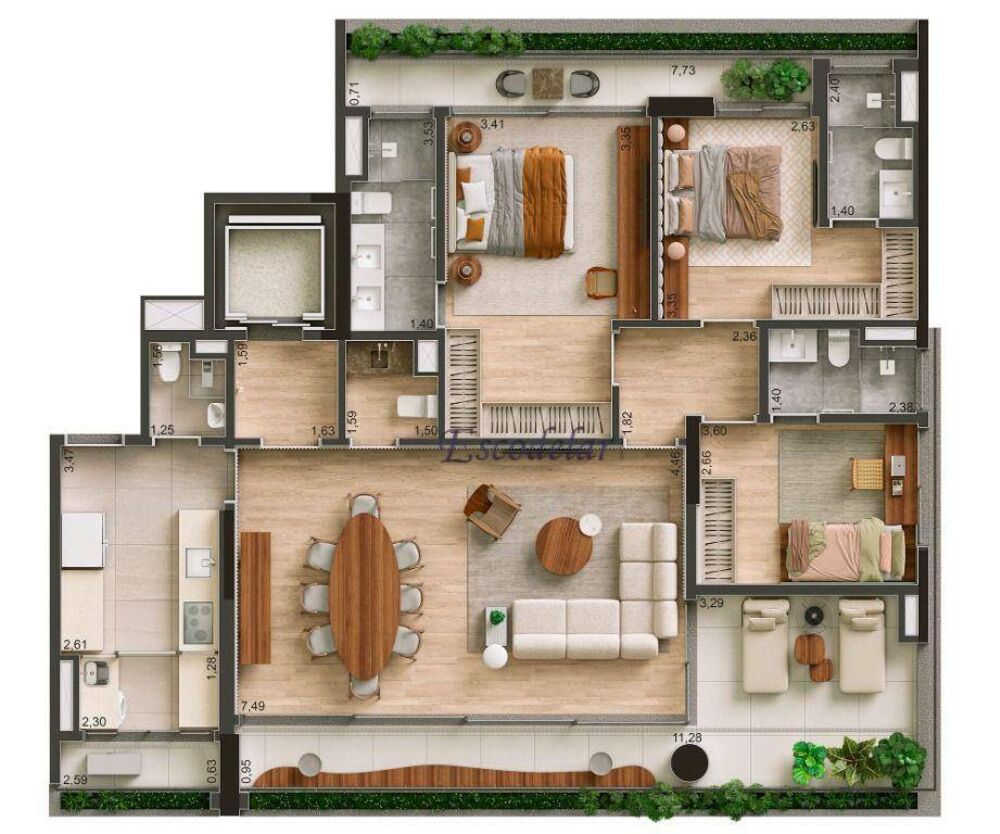 Apartamento, 3 quartos, 167 m² - Foto 16