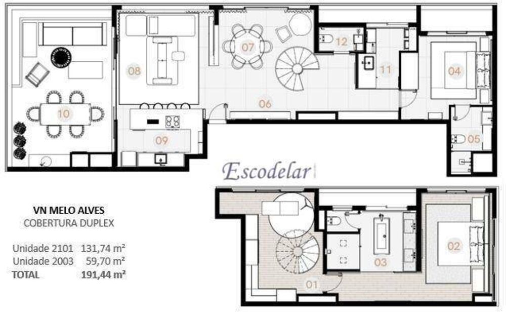Cobertura, 2 quartos, 191 m² - Foto 12