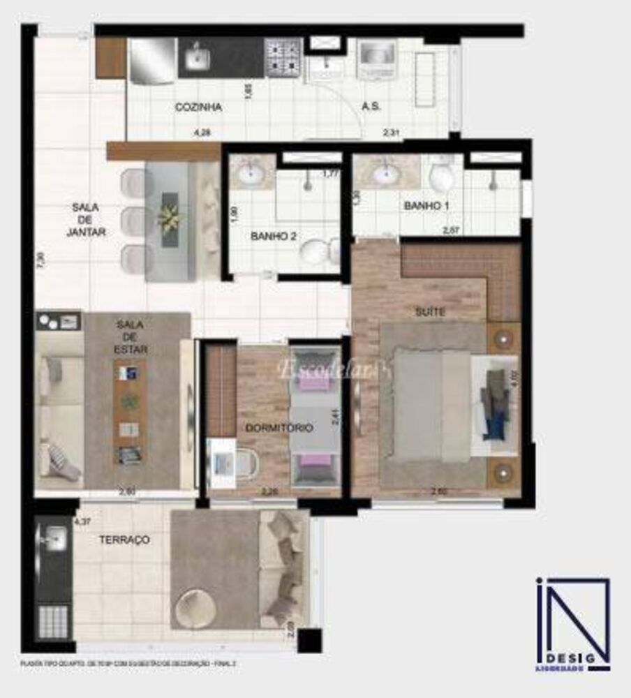 Apartamento, 2 quartos, 70 m² - Foto 4