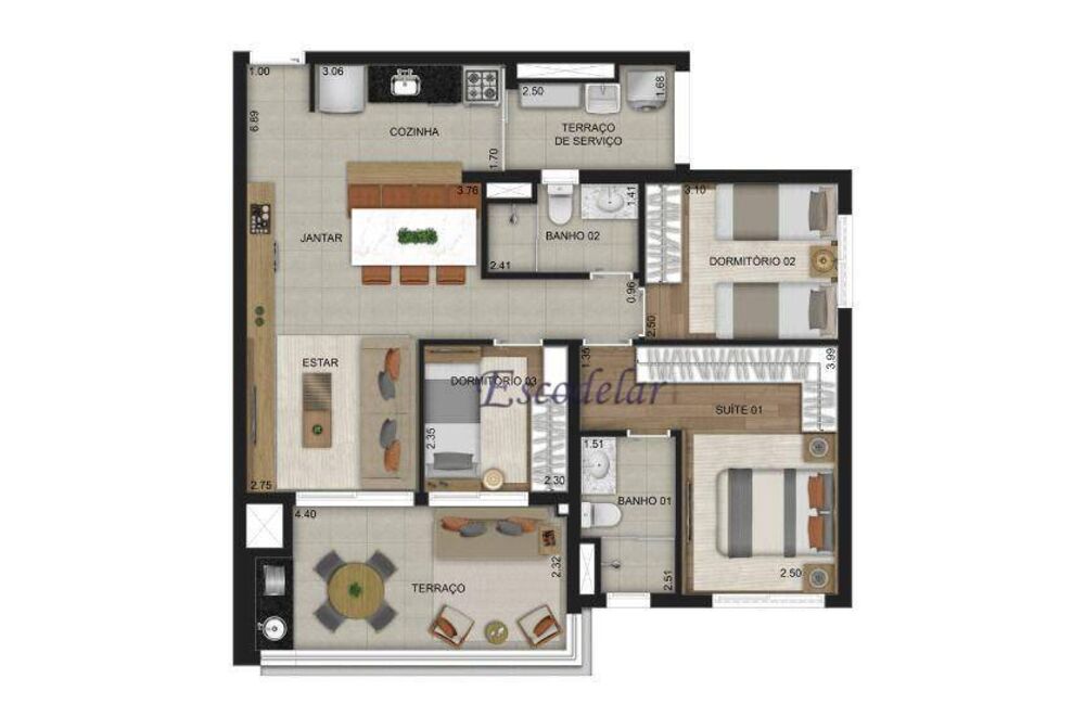 Apartamento, 2 quartos, 75 m² - Foto 4