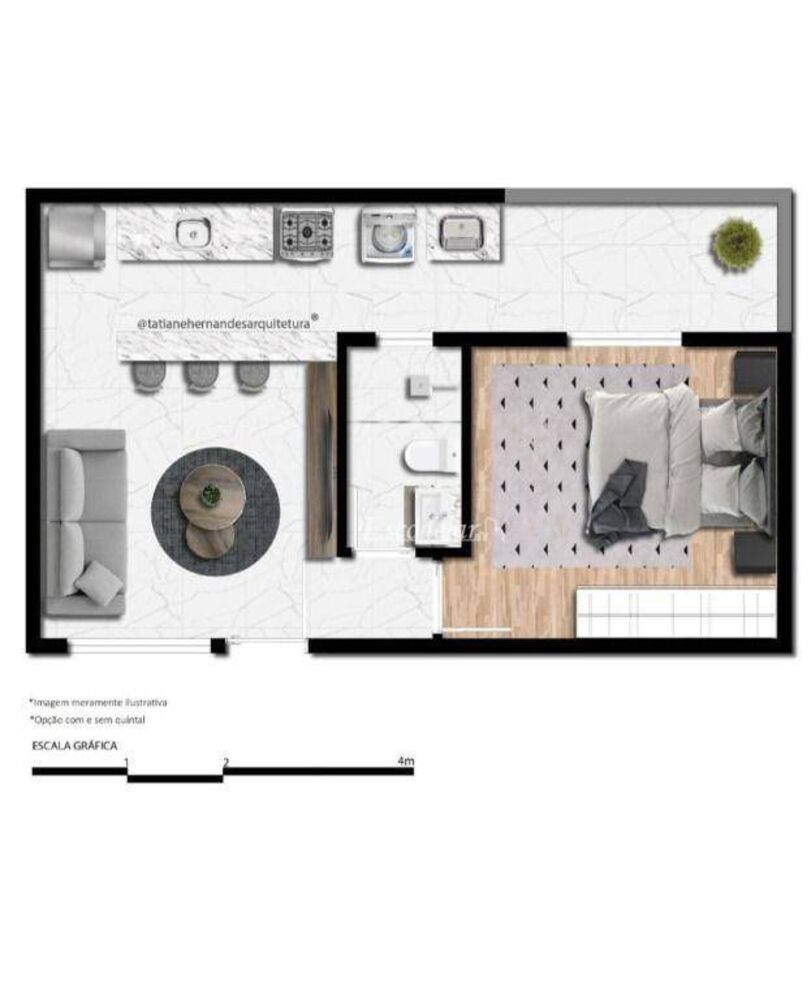 Apartamento, 1 quarto, 26 m² - Foto 8