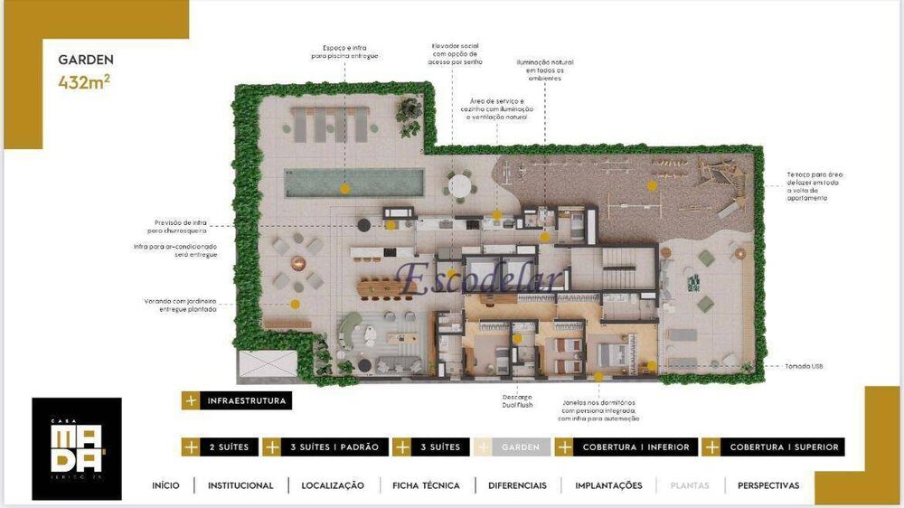 Apartamento, 3 quartos, 397 m² - Foto 3