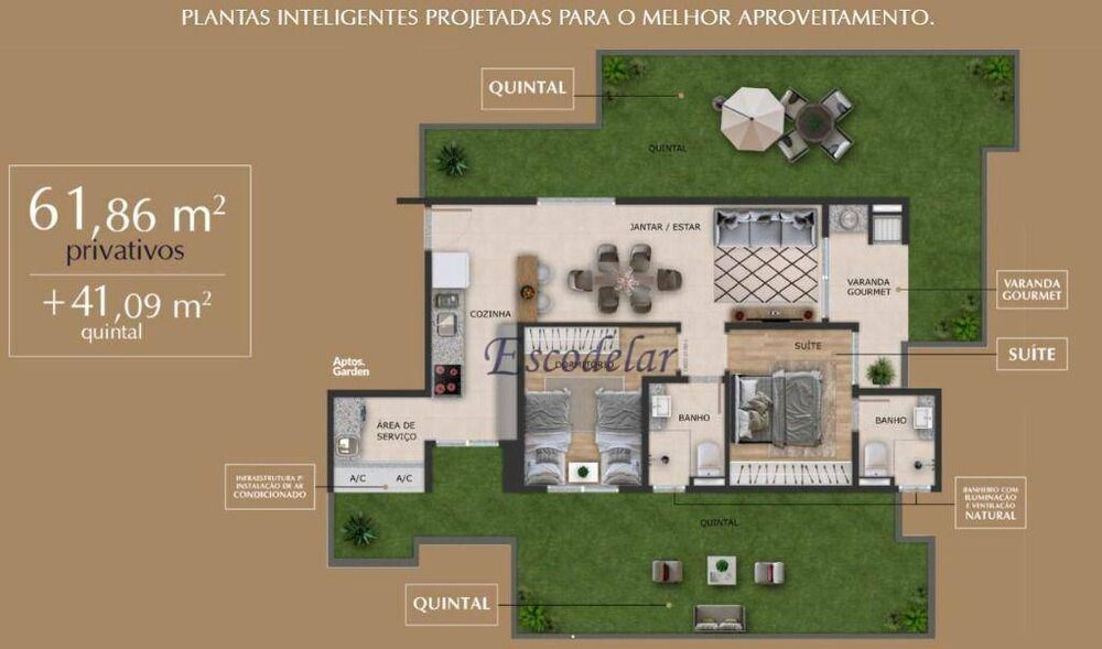 Apartamento, 2 quartos, 102 m² - Foto 2