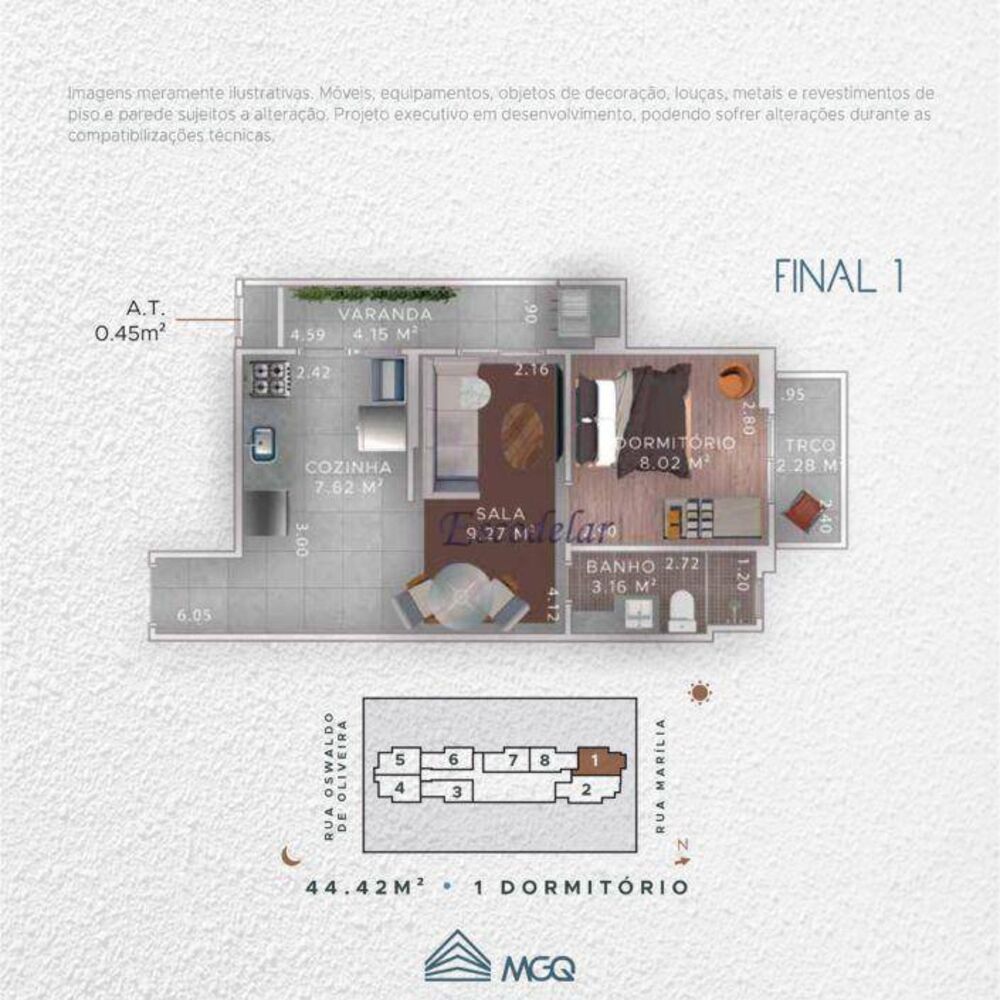 Kitnet-Studio, 37 m² - Foto 2