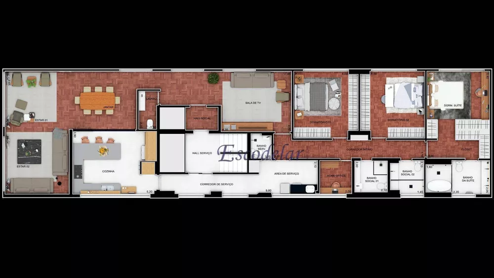 Apartamento, 3 quartos, 231 m² - Foto 5