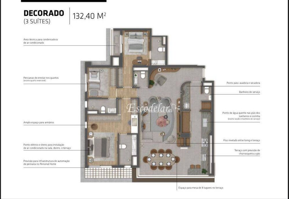 Apartamento, 3 quartos, 132 m² - Foto 17