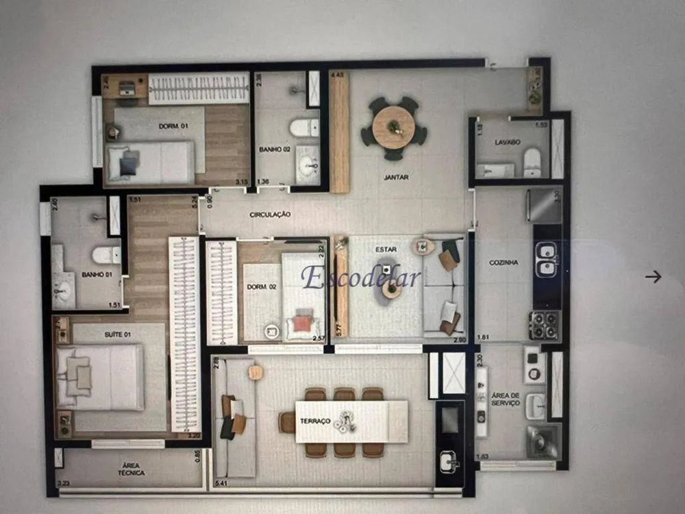 Apartamento, 3 quartos, 89 m² - Foto 5