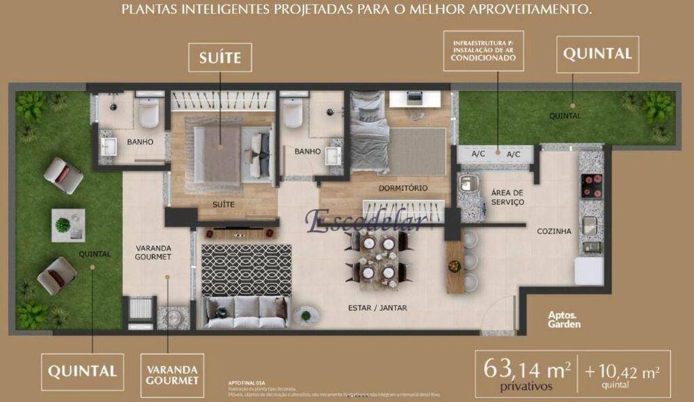 Apartamento, 2 quartos, 73 m² - Foto 3