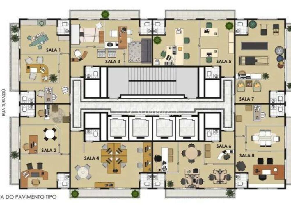 Conjunto Comercial-Sala para alugar, 45m² - Foto 3