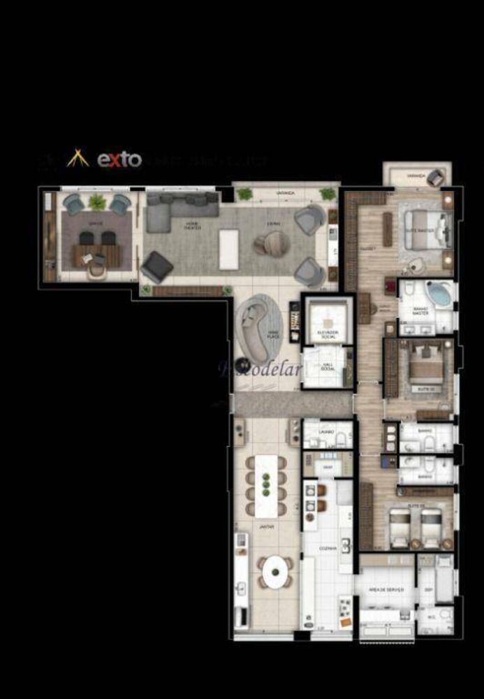 Apartamento, 4 quartos, 233 m² - Foto 7