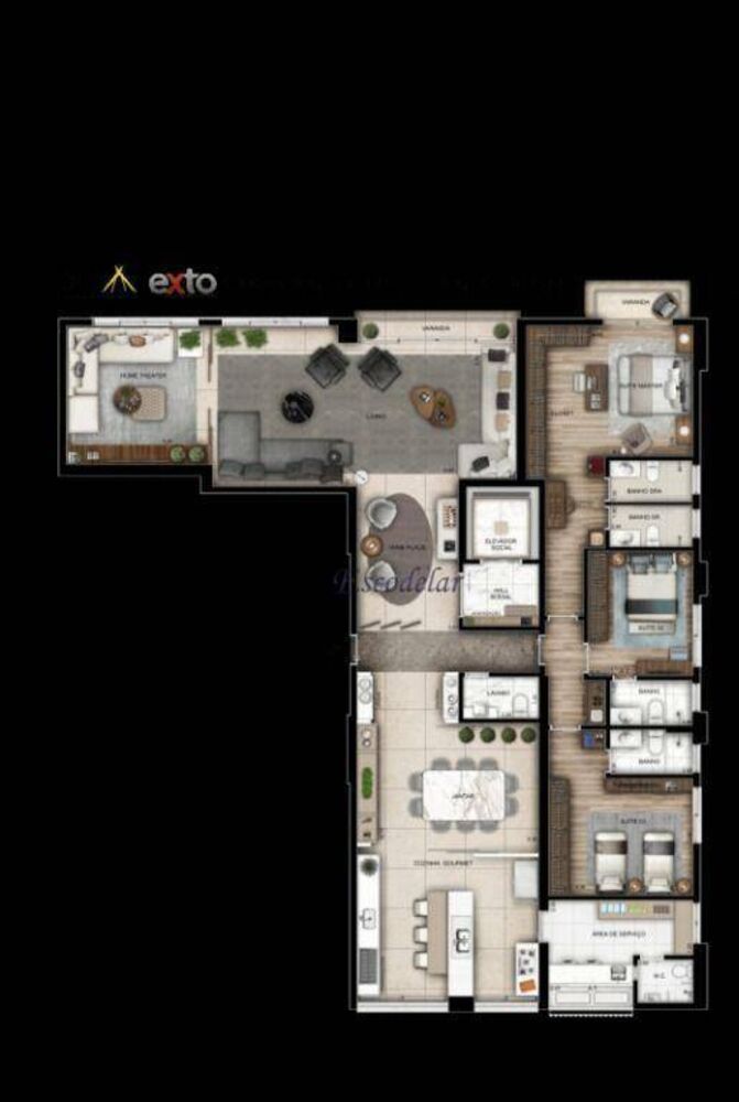 Apartamento, 4 quartos, 233 m² - Foto 8