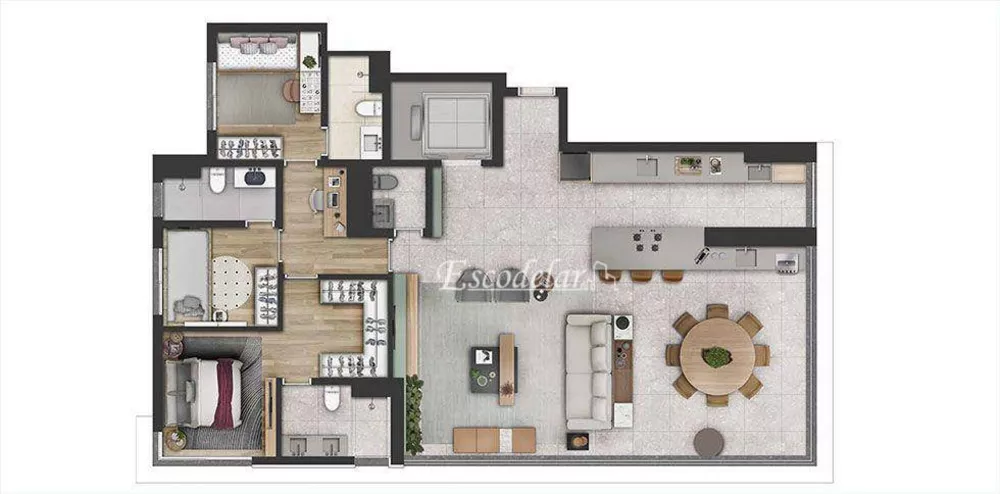 Apartamento, 3 quartos, 148 m² - Foto 3