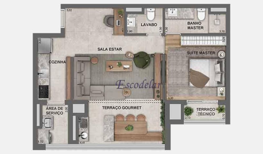 Apartamento, 3 quartos, 97 m² - Foto 3