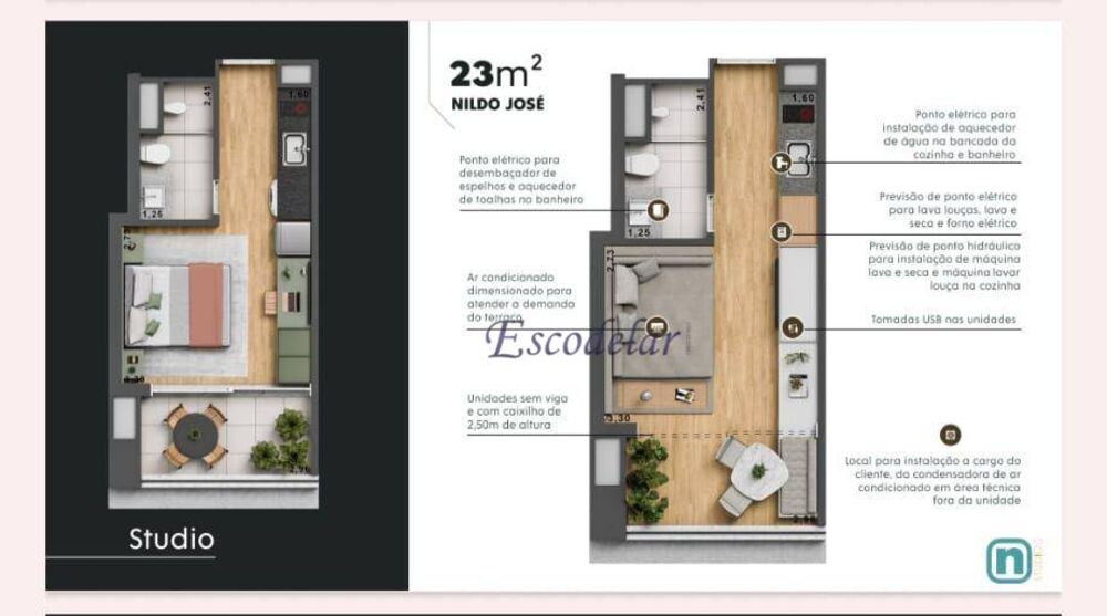 Apartamento, 1 quarto, 36 m² - Foto 3
