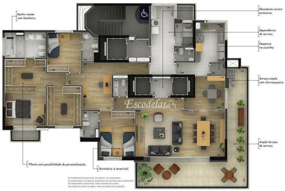 Apartamento, 4 quartos, 226 m² - Foto 7
