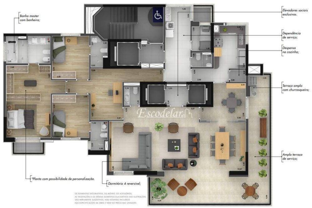 Apartamento, 4 quartos, 226 m² - Foto 6