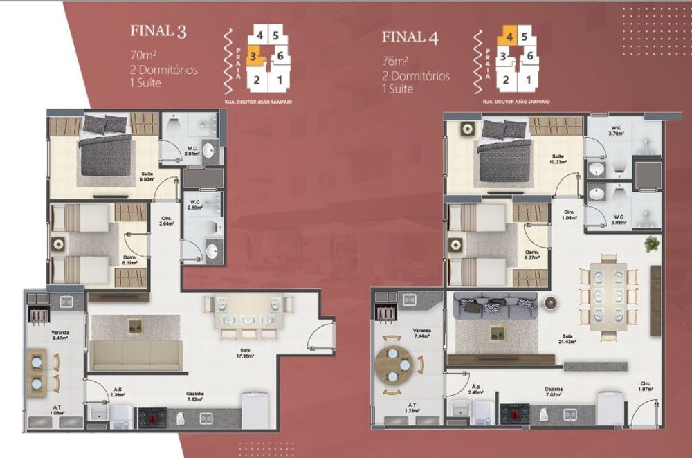 Apartamento, 2 quartos, 76 m² - Foto 8
