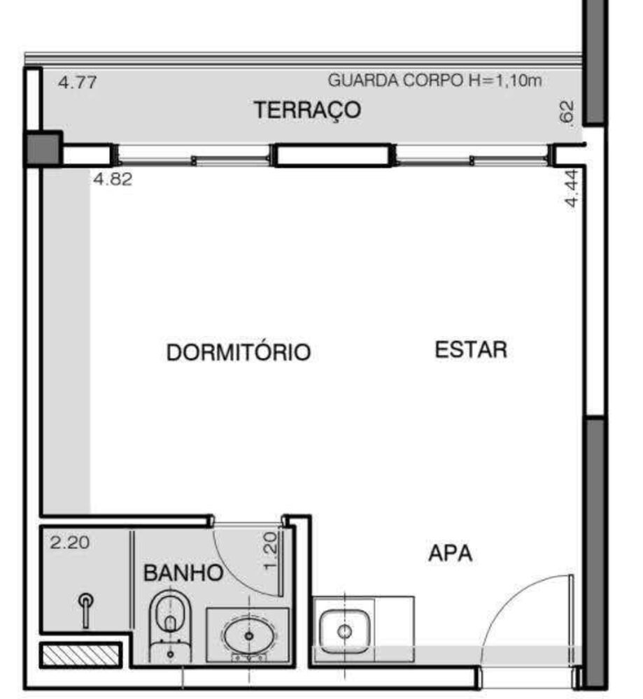 Apartamento, 1 quarto, 25 m² - Foto 10