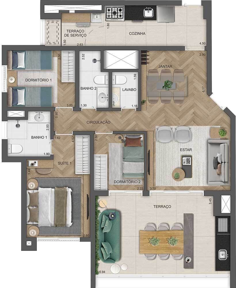 Apartamento, 3 quartos, 105 m² - Foto 28