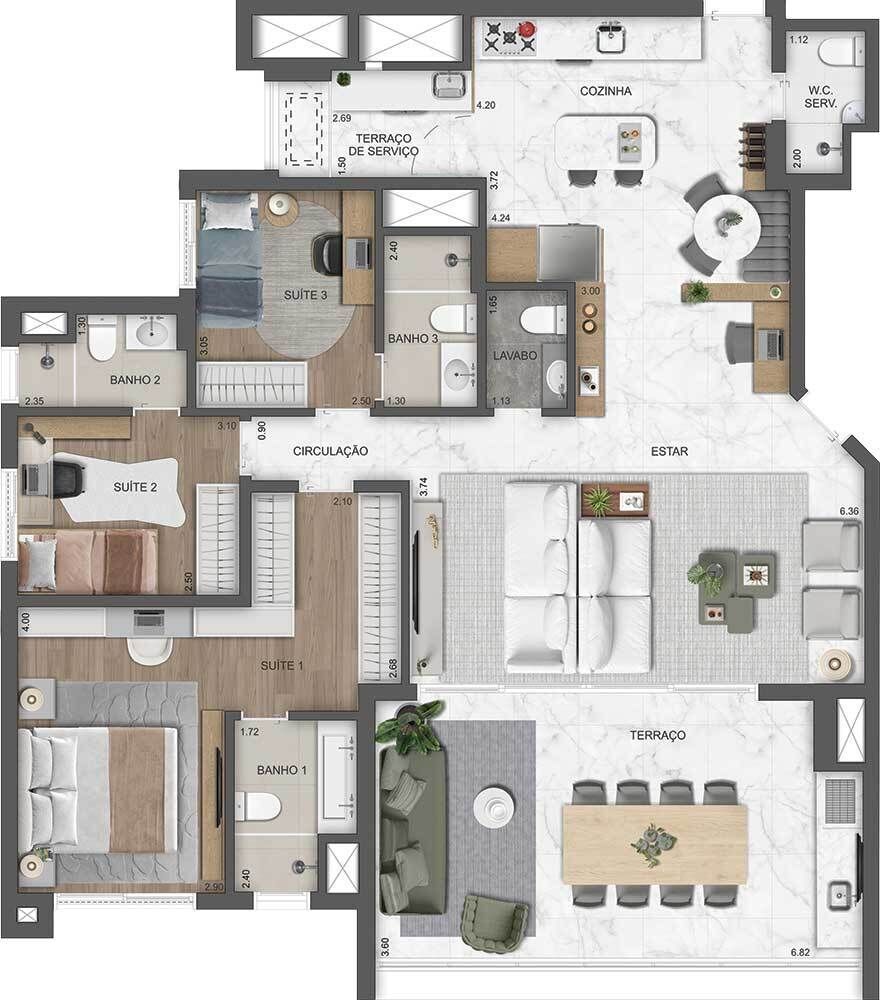 Apartamento, 3 quartos, 105 m² - Foto 29