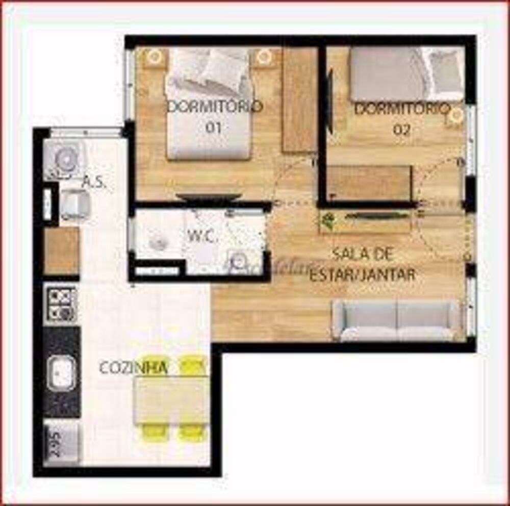 Apartamento, 2 quartos, 40 m² - Foto 7