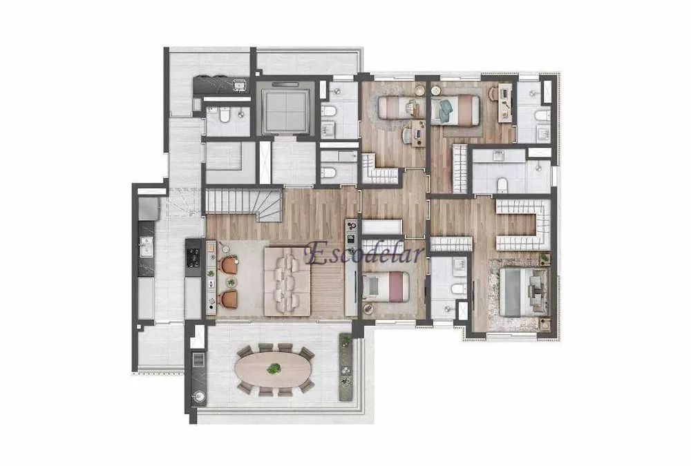 Cobertura à venda com 4 quartos, 345m² - Foto 16