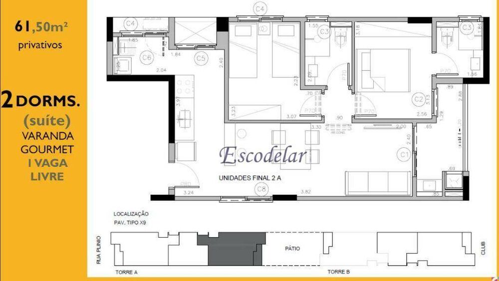 Apartamento, 2 quartos, 61 m² - Foto 8
