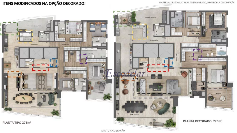 Apartamento à venda com 4 quartos, 281m² - Foto 2