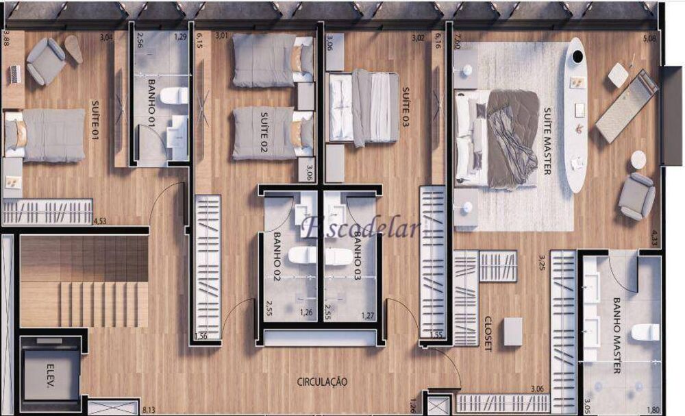 Casa de Condomínio à venda com 4 quartos, 592m² - Foto 6
