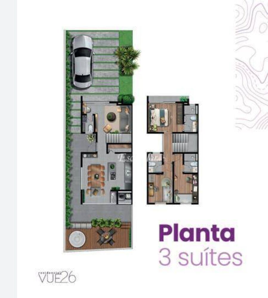 Casa de Condomínio, 3 quartos - Foto 4