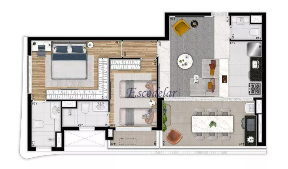 Apartamento à venda com 3 quartos, 102m² - Foto 6