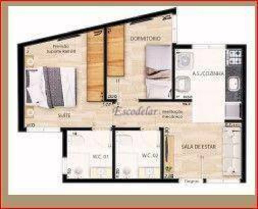 Apartamento, 2 quartos, 39 m² - Foto 8