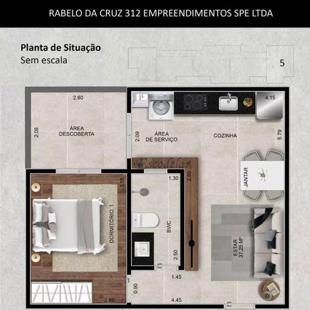 Apartamento, 2 quartos, 45 m² - Foto 5