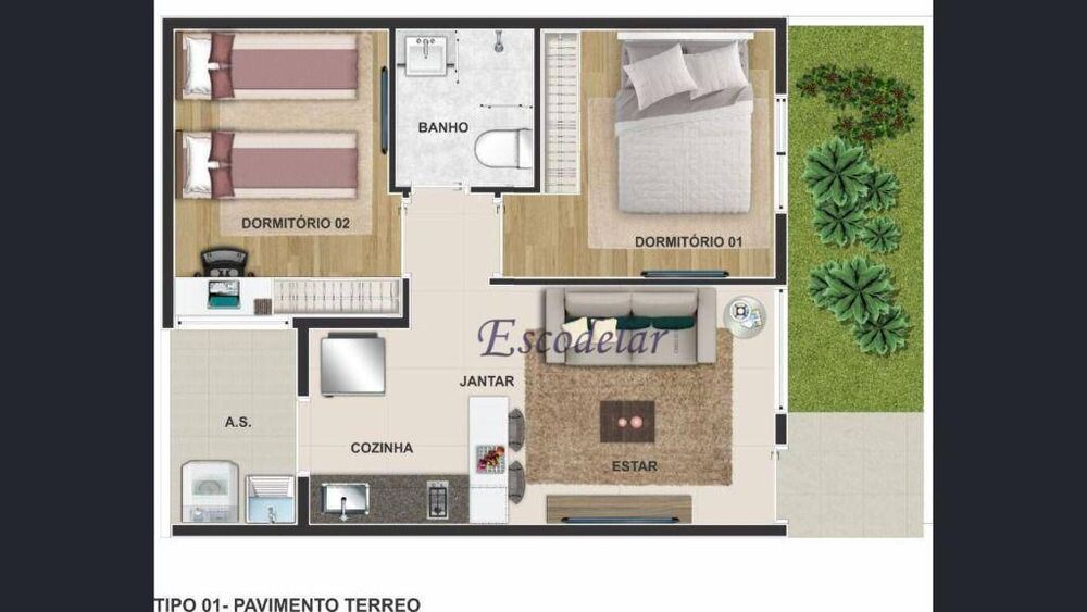 Apartamento, 2 quartos, 30 m² - Foto 11