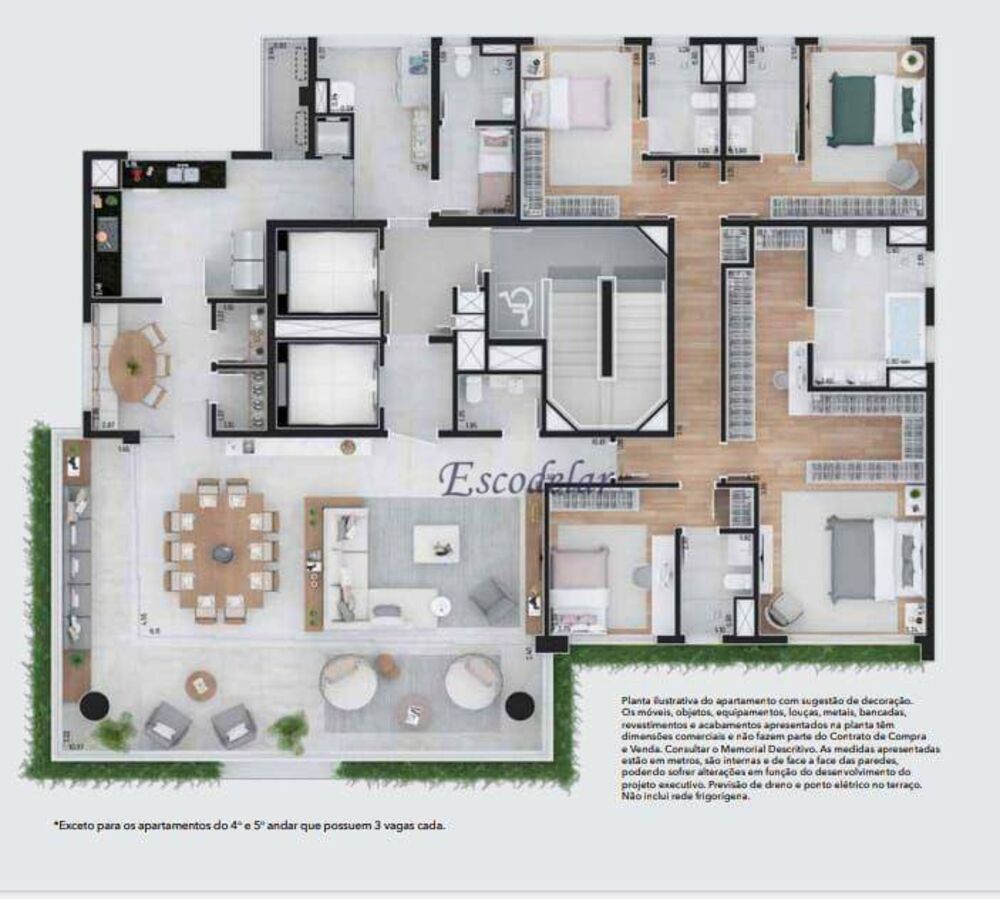 Apartamento, 4 quartos, 276 m² - Foto 14
