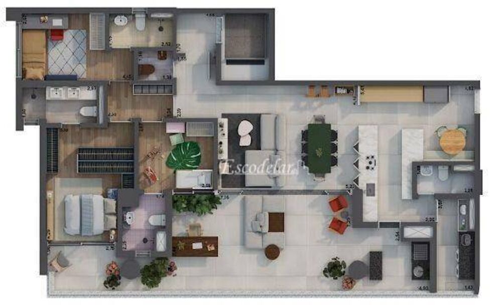 Apartamento, 3 quartos, 178 m² - Foto 6