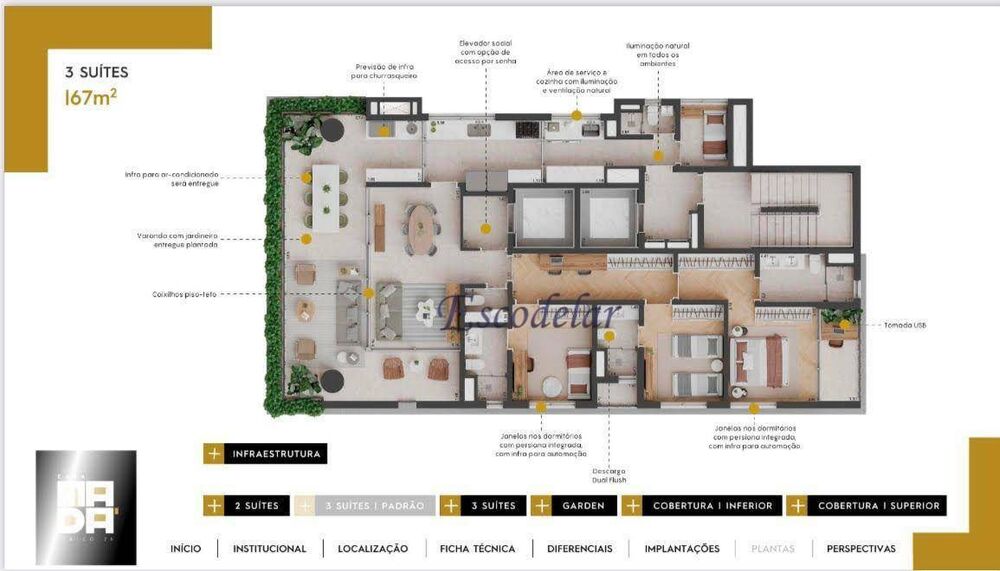 Apartamento, 3 quartos, 165 m² - Foto 7