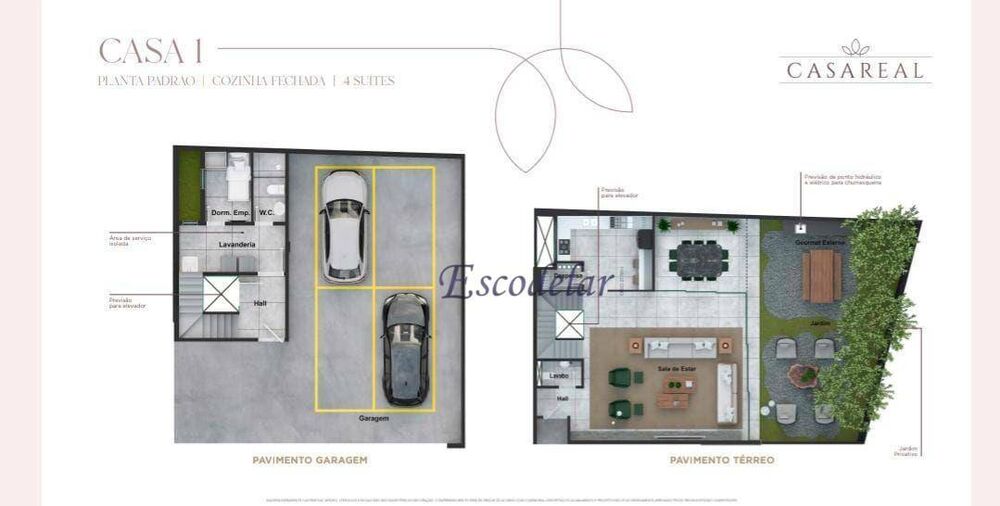 Casa de Condomínio, 4 quartos - Foto 3