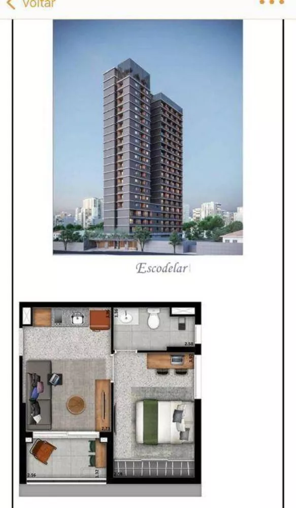 Apartamento, 1 quarto, 33 m² - Foto 8