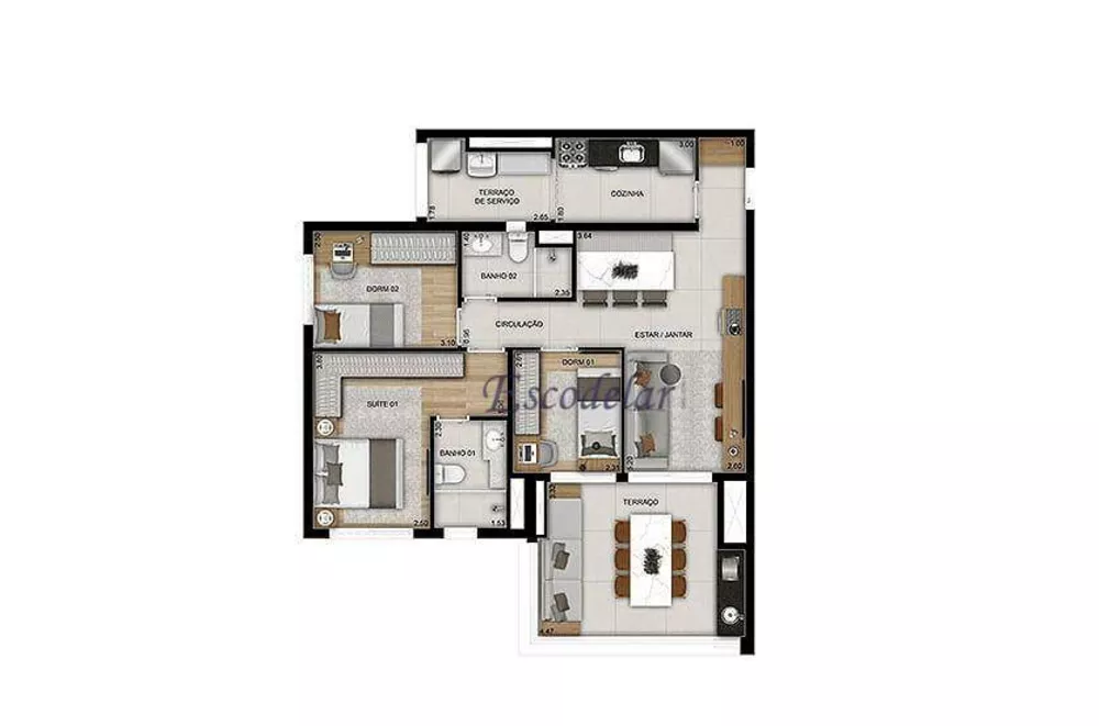 Apartamento, 3 quartos, 90 m² - Foto 11