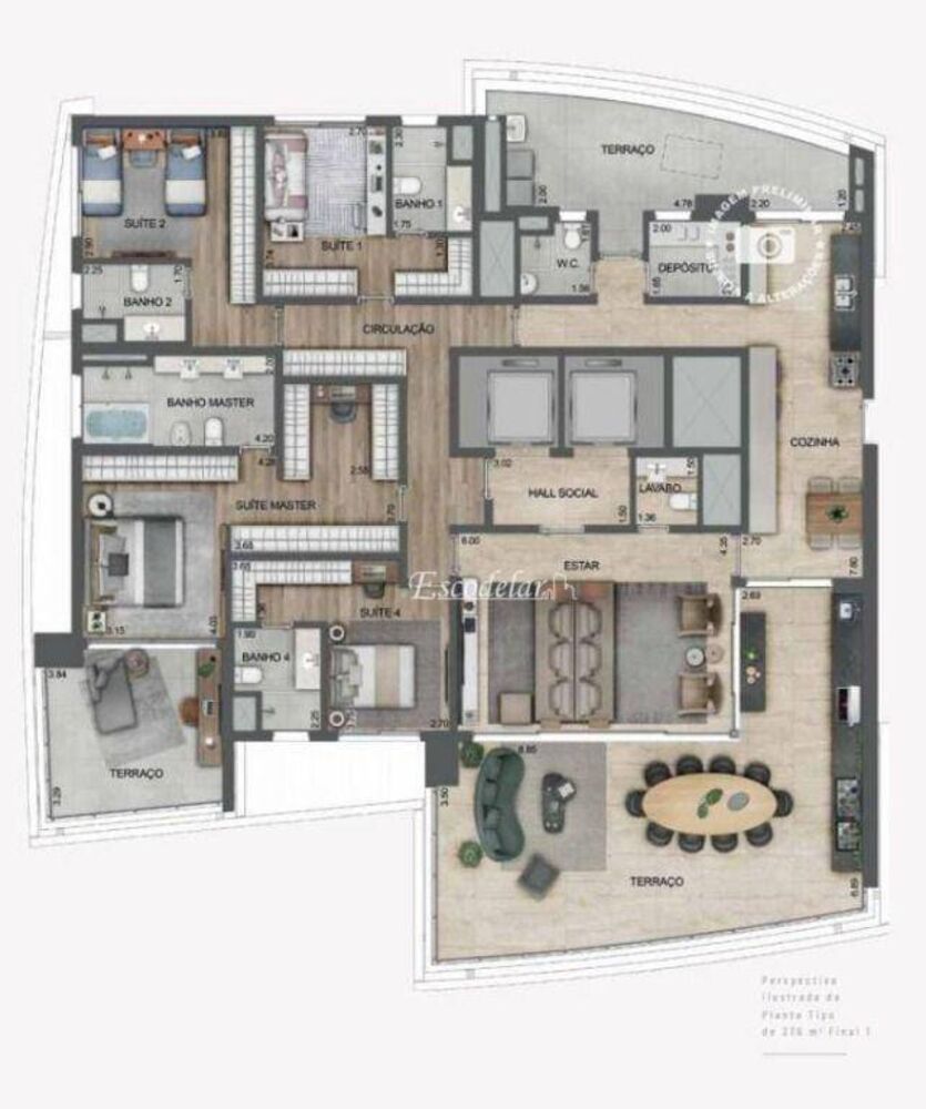 Apartamento, 4 quartos, 276 m² - Foto 9