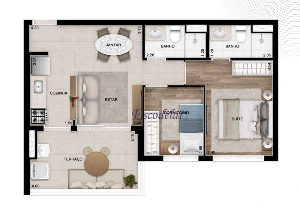 Apartamento, 2 quartos, 55 m² - Foto 18
