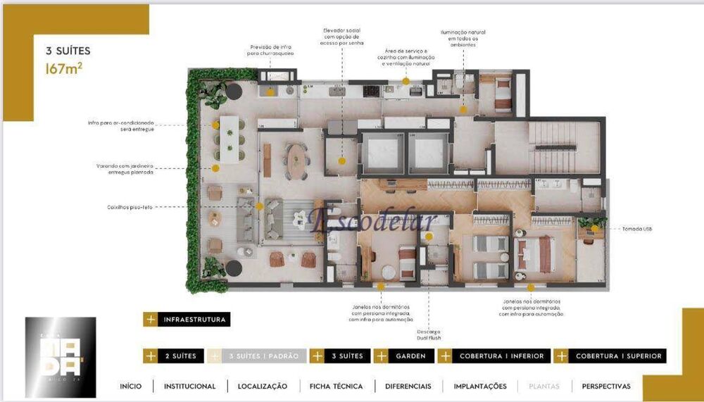 Apartamento, 3 quartos, 165 m² - Foto 7