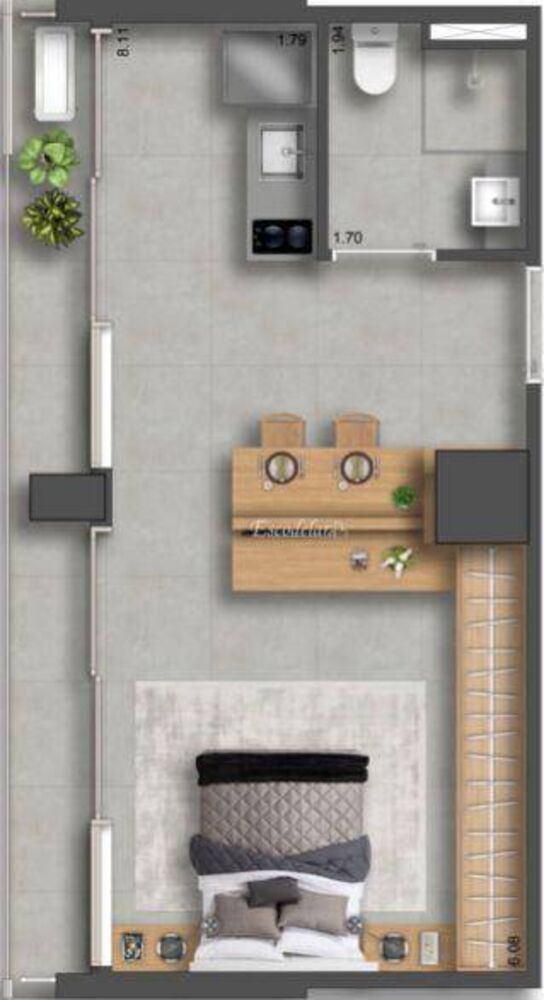Kitnet-Studio, 42 m² - Foto 8