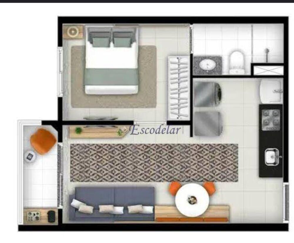 Apartamento, 1 quarto, 33 m² - Foto 4