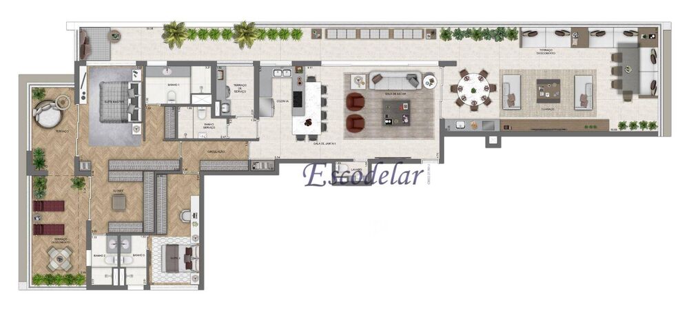 Apartamento à venda com 3 quartos, 265m² - Foto 7