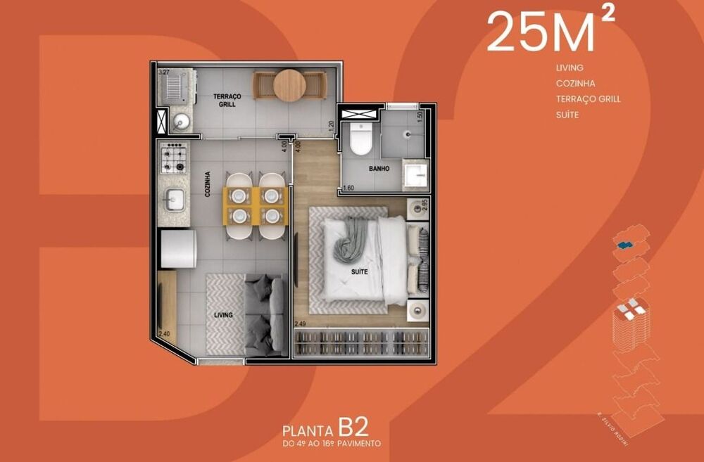 Apartamento, 1 quarto, 25 m² - Foto 7