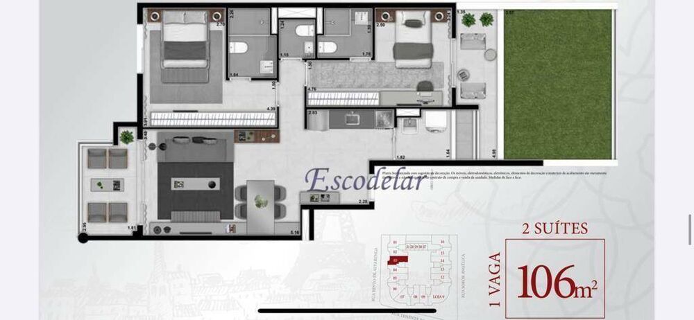 Apartamento, 2 quartos, 106 m² - Foto 17