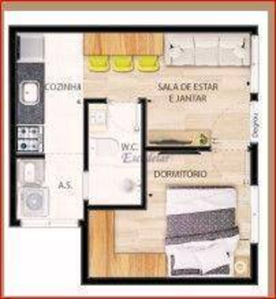 Apartamento, 1 quarto, 25 m² - Foto 5